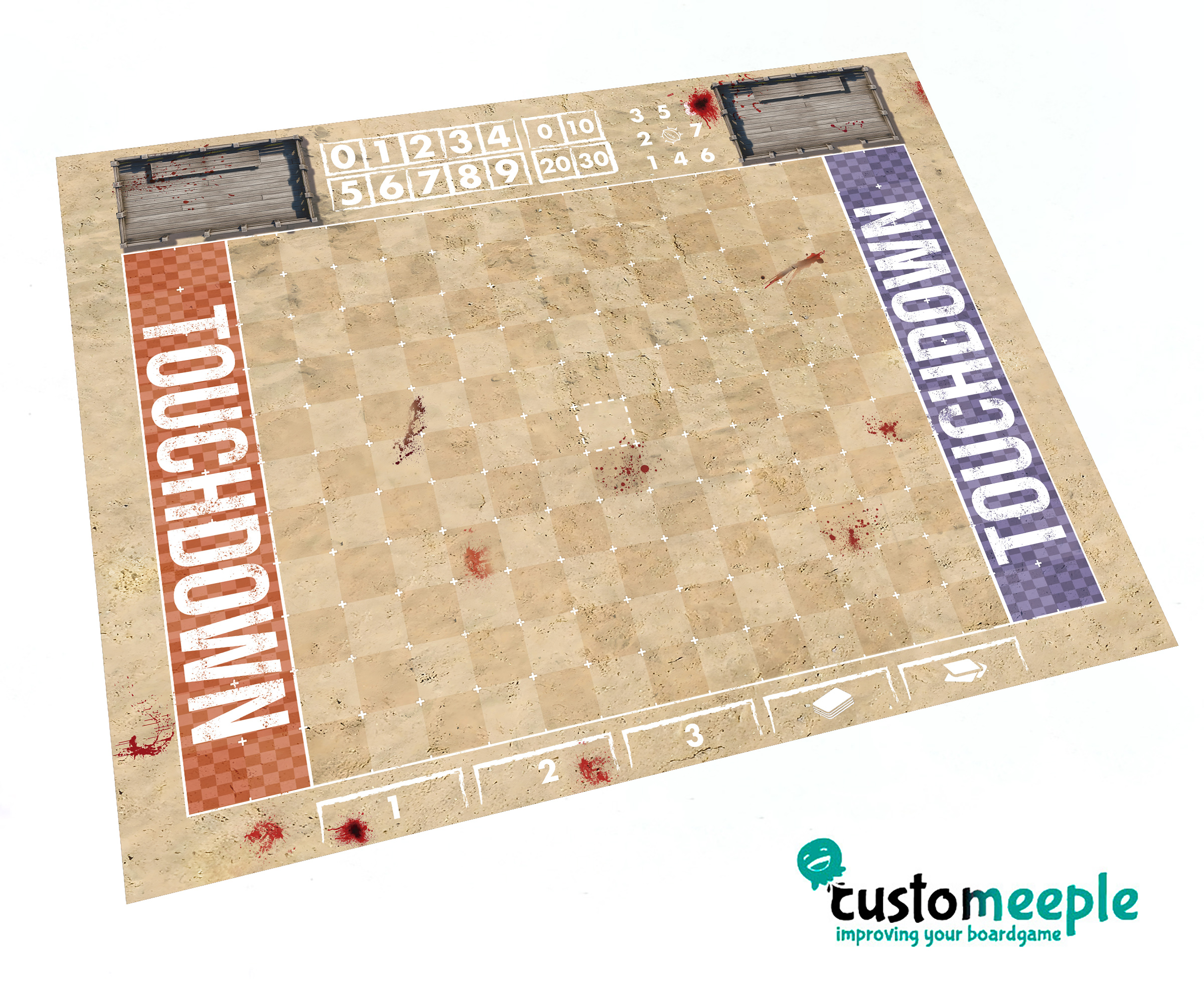Fantasy Football Blitz Pitch | Compatible Game Mat | 60x55 cm - Image 8
