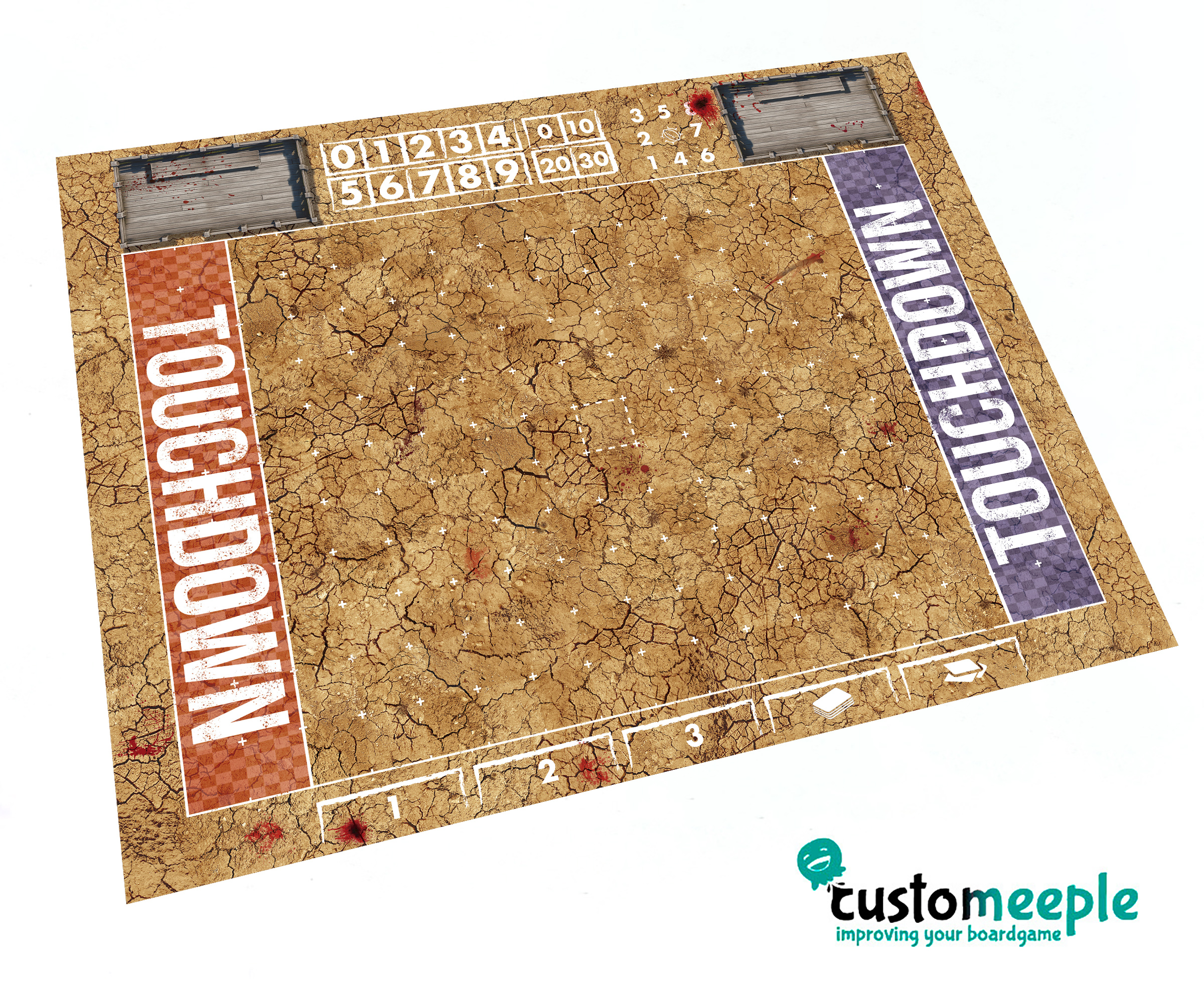 Fantasy Football Blitz Pitch | Compatible Game Mat | 60x55 cm - Image 7