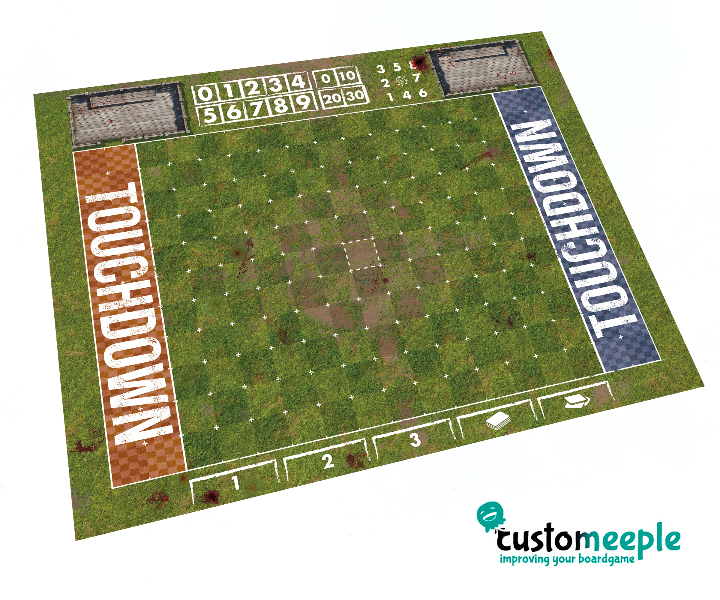 Fantasy Football Blitz Pitch | Compatible Game Mat | 60x55 cm - Image 6