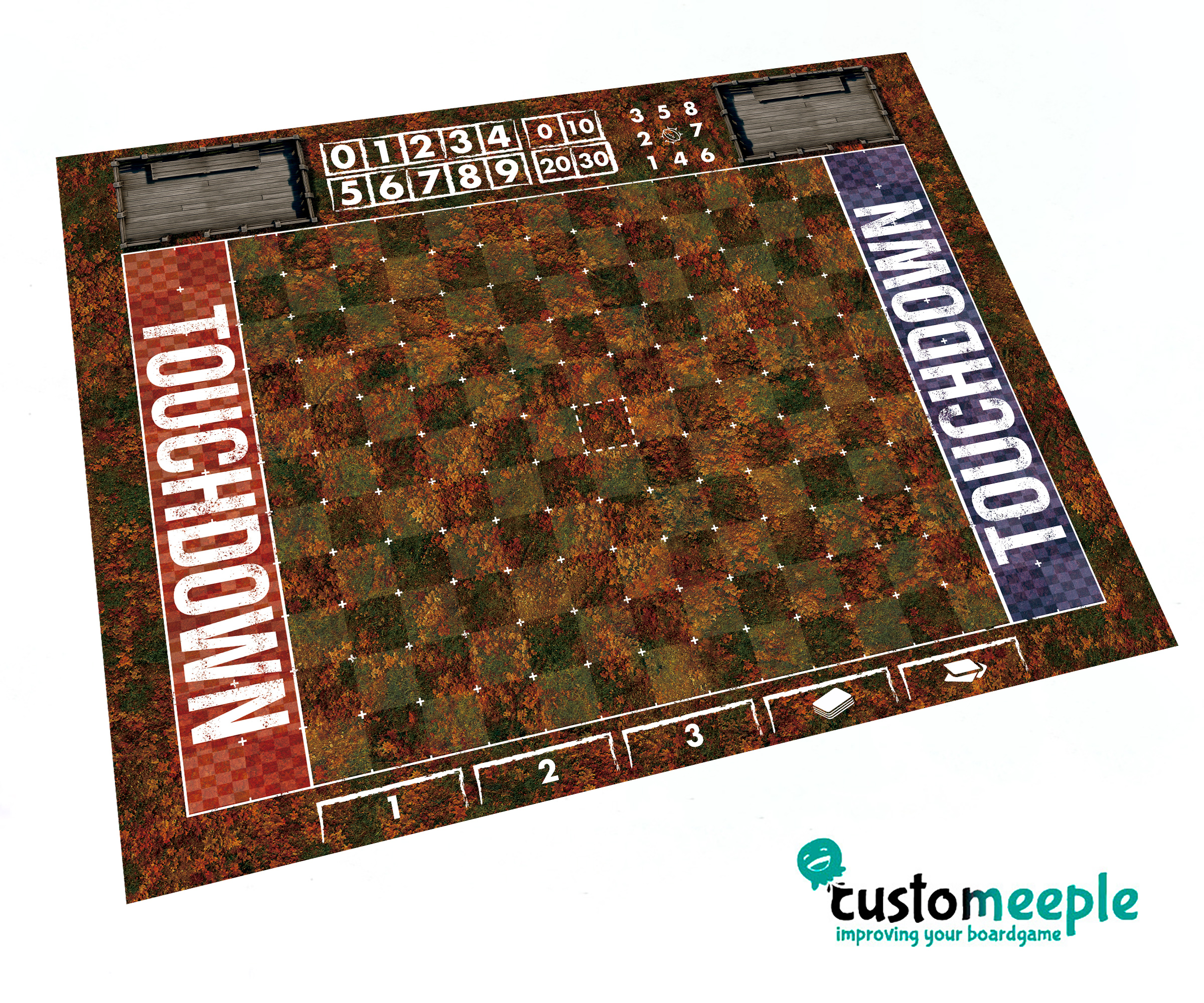 Fantasy Football Blitz Pitch | Compatible Game Mat | 60x55 cm - Image 2