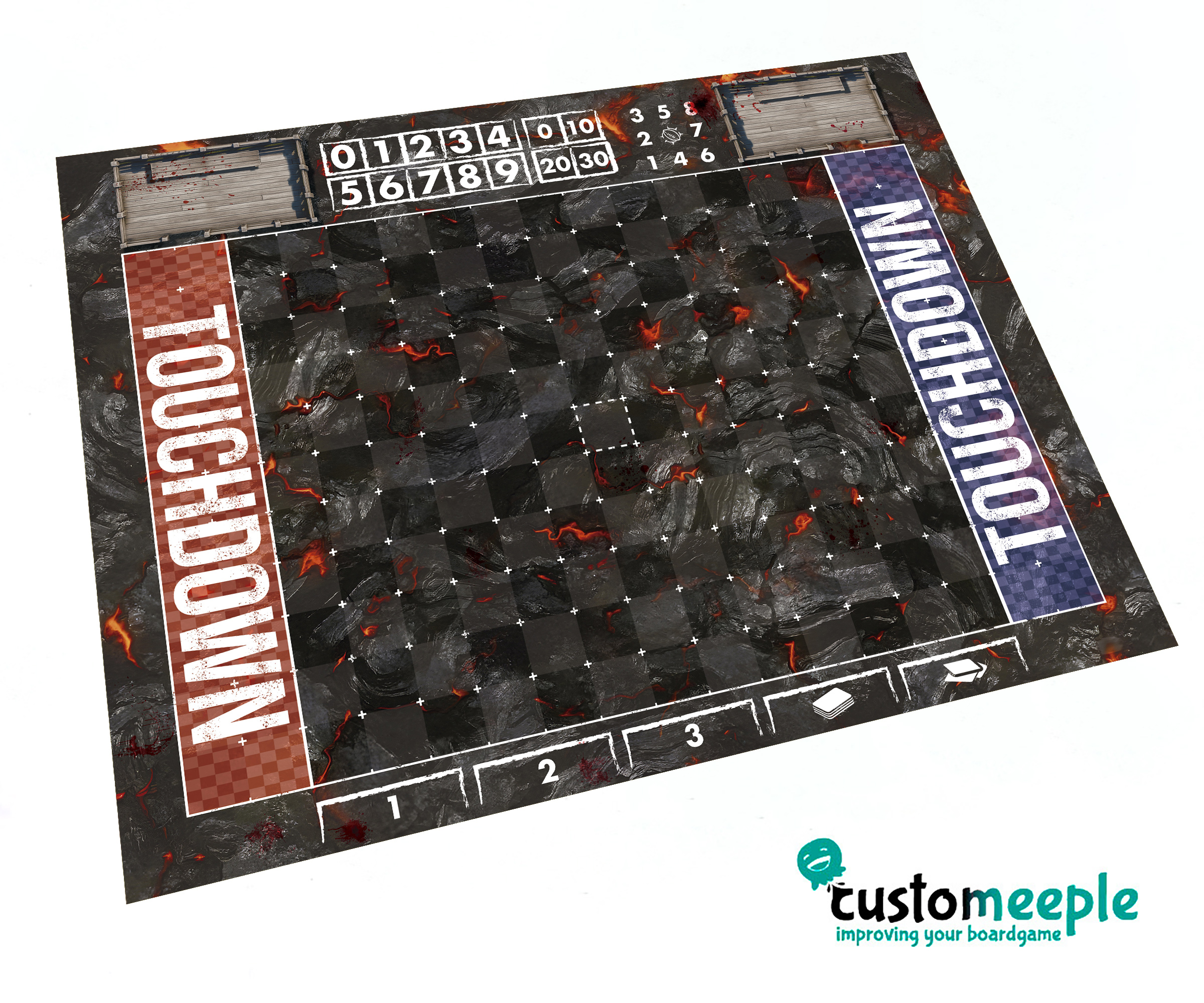 Fantasy Football Blitz Pitch | Compatible Game Mat | 60x55 cm - Image 5