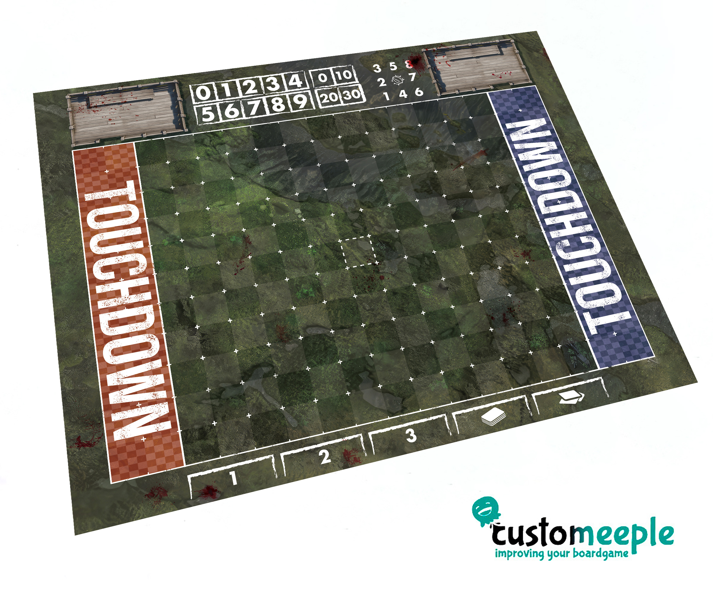 Fantasy Football Blitz Pitch | Compatible Game Mat | 60x55 cm - Image 3